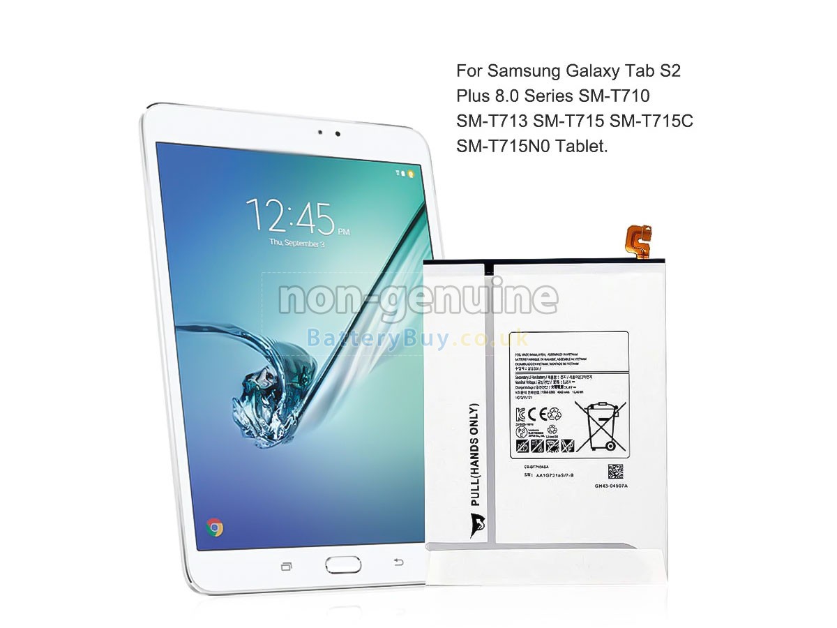 replacement battery for Samsung SM-T710