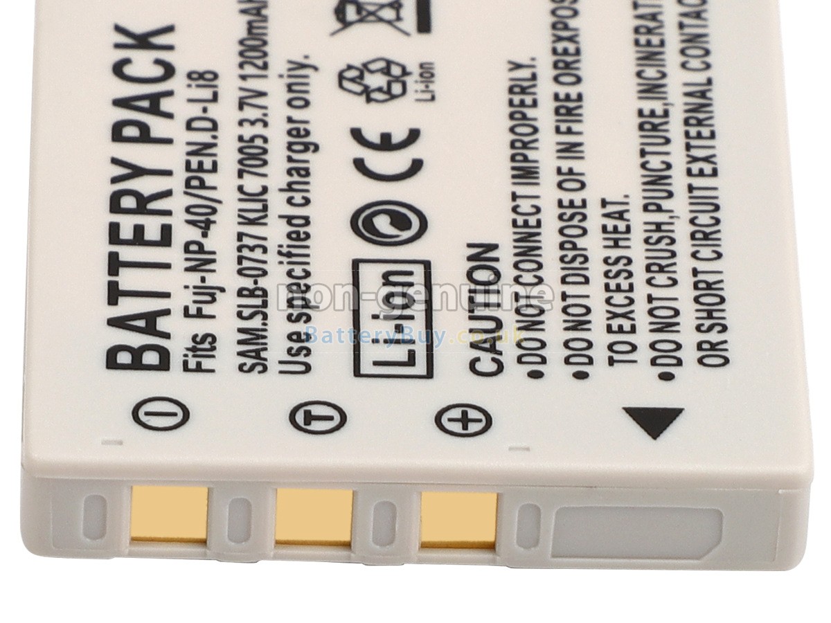 replacement battery for Samsung KODAK KLIC-7005