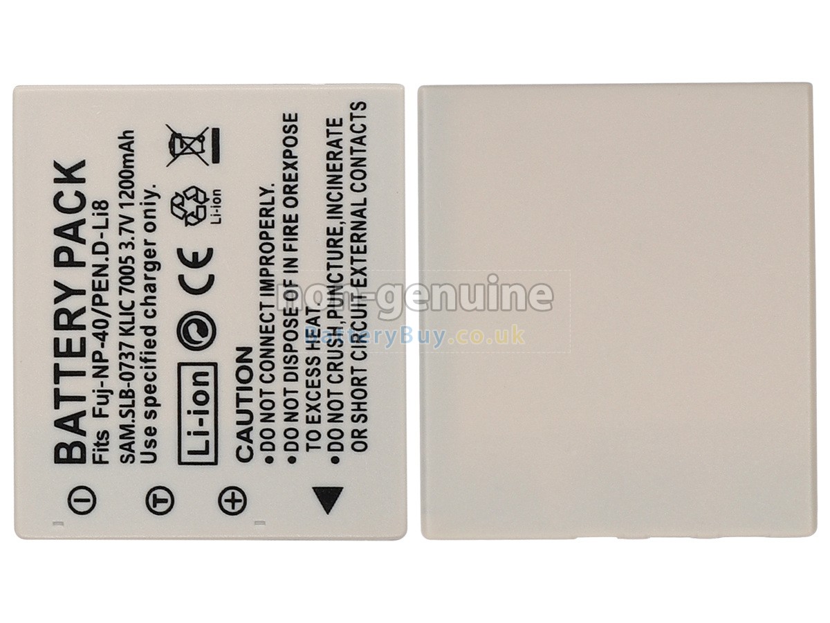 replacement battery for Samsung KODAK KLIC-7005