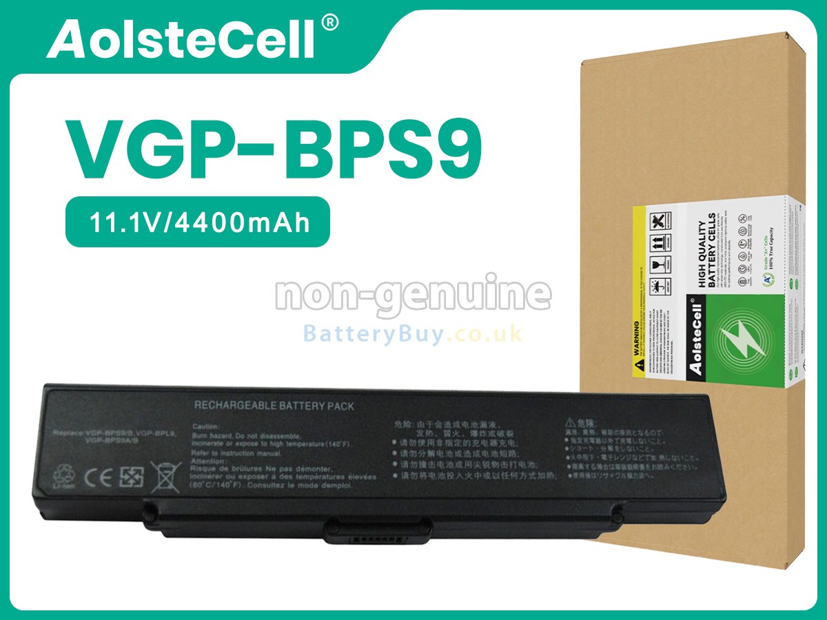 replacement battery for Sony VGP-BPS9/S