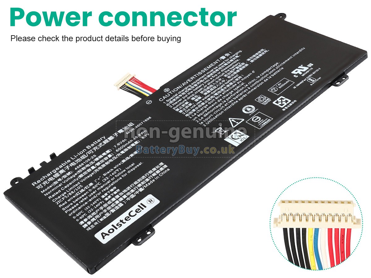 replacement battery for Toshiba Satellite C50D-B016