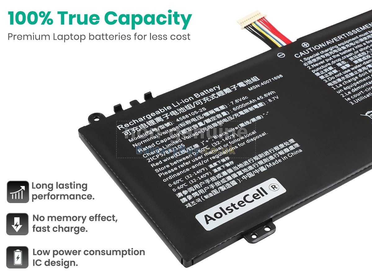 replacement battery for Toshiba Satellite C50D-B016