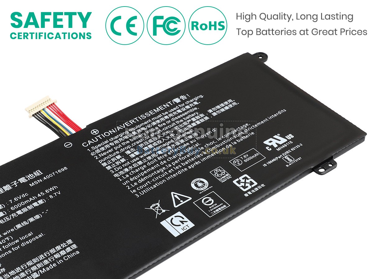 replacement battery for Toshiba Satellite C50D-B016