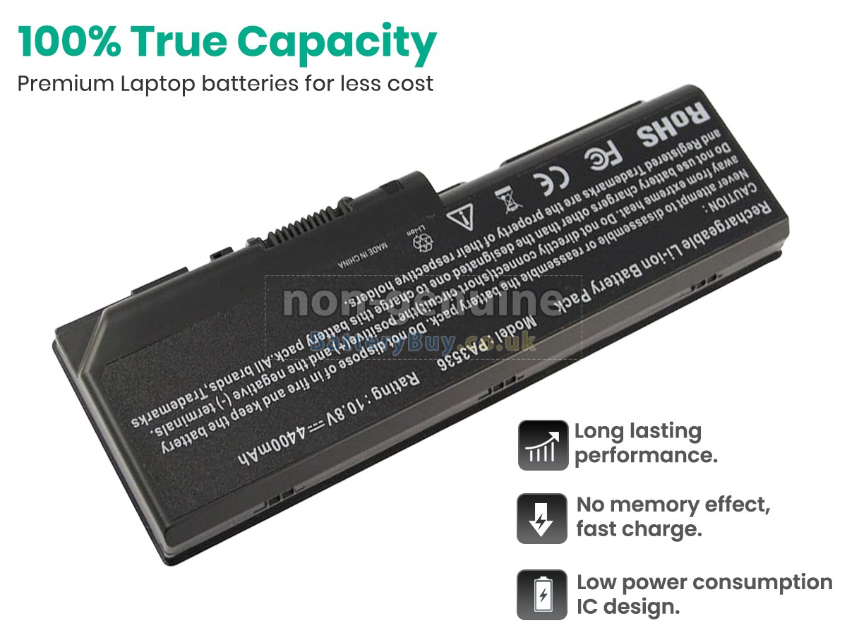 replacement battery for Toshiba PABAS100