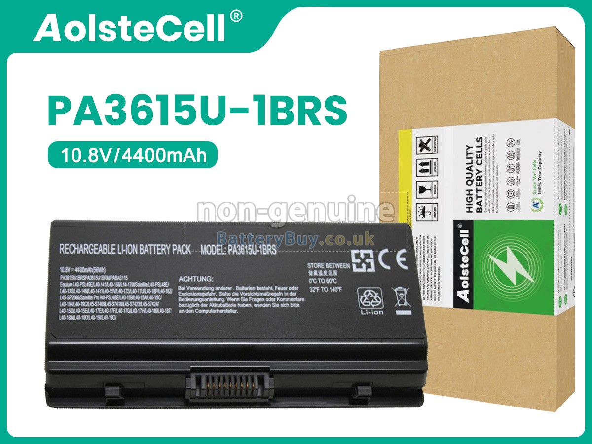 replacement battery for Toshiba PABAS115